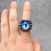 Devil Eye Men Ring 316L Stainless Steel Skull Rings Punk Rock Gothic Domineering Rider Creativity Jewelry Gift - Image 3