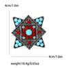 Turquoise Blue Brooches for Women Unisex Tibetan Style Pins Star Rhinestone Office Party Friend Gifts Jewelry Accessories - Image 37