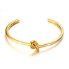 Twisted Bangle Open Cuff Bracelet Stainless Steel Rope Twisted Bracelet Women Jewelry Minimalist Style - Image 8