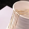 40-75cm Gold Color Charm 2mm Flat Chain Necklaces For Women Men Party Wedding Jewelry - Image 2