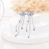 Women's Silver Snowflake Christmas Sparkling Zircon Winter Earrings Fit For Engagement Parties Jewelry - Image 3