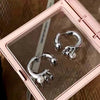 Punk Gothic Metal Pearl Tassel Earrings for Women Men Before After Detachable Wearing Dangle Earring Jewelry Gift - Image 5