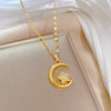 Simple Crescent Star Copper Inlaid Zirconia Pendant Jewelry Ladies Party Decoration Elegant Stainless Steel Chain Gift - Image 4