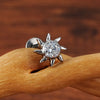 Titanium 16G Sunflower Cartilage Stud Earring with CZ Flower Helix Tragus Conch Piercing Jewelry - Image 6