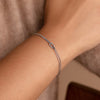 Stainless Steel Double Snake Chain Love Knot Bracelet with Adjustable Length - Image 4