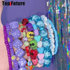 Women Gothic Lolita Dopamine Girl Jewelry Spicy Girl Y2K Candy Fluorescent Star Heart Accessories Bracelet Bracelets - Image 2