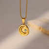 Stainless Steel Geometric Necklace For Women Sun Sunflower Pendant Clavicle Chain Aesthetic Jewelry Accessories - Image 12