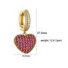 Cute Romantic Heart Zircon Wedding Jewelry Set Earrings Necklace Double-sided Zircon Women Engagement Party Jewelry - Image 5