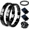Hematite Bracelet Men Naturally Support T Levels Enhance Mental Focus Restore Confidence Stretch Bead Jewelry - Image 6