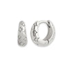 Yuxintyome Silver Ear Needle set with diamond star hoop earrings for women ear clip retro Wedding Jewelry - Image 9