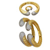 European and American -Selling Hollow Zirconia Inlaid Elastic Bracelet Ring Two-Tone Design Jewelry - Image 5