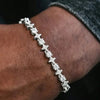 2Pcs Set Titanium Steel Zircon Bracelet For Women Men Shiny Bling Star Love Design Style Jewelry Party Gift - Image 5