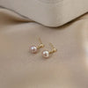 Delicate Irregular Freshwater Pearl Earring For Women Gold Color Metal Hanging Drop Earrings Statement French Jewelry - Image 26