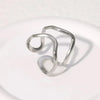 Stainless Steel Irregular Wave Rings for Women Men Creative Gold Color Adjustable Opening Ring Female Statement Jewelry Gifts - Image 18