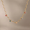Stainless Steel Shiny Zirconia Pendant Necklace For Women Delicate Pvd Plated Charm Jewelry Gift - Image 16