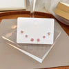 Pink Heart and Bow Stud Earrings Set with Pearl-Style Details - Image 23