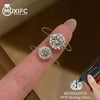 Ring for Women Transparent Fishing Line Rings with Silver Wedding Band Jewelry - Image 2