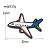 Enamel Pin Badge On Backpack World Traveler Airplane Brooch Gold-color Metal Brooches Pin Aircraft Jewelry Cartoon Google Maps - Image 8