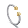 Retro Style Open Cuff Bracelets Stainless Steel Cable Wire Bangle For Women For Men Adjustable Chic Jewelry - Image 11