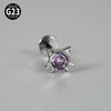 1PC Titanium Zirconia Cute Cat Rook Helix Stud Tragus Cartilage Earrings Animal Lobe Labret Lip Piercing Jewelry 16G - Image 8