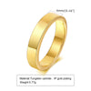 Simple Tungsten Carbide Ring for Women, 2mm/4mm/6mm Stackable Plain Wedding Band - Image 8