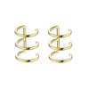 2/12pcs Stainless Steel Ear Cuff Leaf Clip Earrings for Women Climbers No Piercing Fake Cartilage Earring Accessories - Image 11