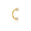 1PC 1PC Silver U-shaped Heart Star Flower Horse Eye CZ Cartilage Piercing Ear Bone Nose Ring Earring Jewelry - Image 9
