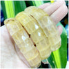 Stone Lapis Lazuli Tiger Eye Agate Morgan Faced Square Elastic Bracelet for Men and Women Charm Jewelry - Image 2