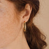 Stainless Steel Thin Hoop Earrings in Gold-Tone or Silver-Tone with 12 mm 14 mm or 18 mm Options - Image 4