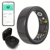 Smart Ring Men Women With Charging Case,Heart Rate Blood Oxygen,Skin Temperature Monitor,5ATM For Android iOS - Image 3