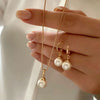 Rhinestone Necklace and Drop Earring Set in Multiple Color Styles - Image 10
