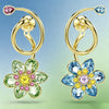 Colorful Zircon Floral Butterfly Necklace Earrings Bracelet Ring Ladies Garden Style Accessories - Image 8