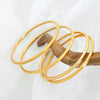 Minimalist Bracelet Bangles In Stainless Steel Gold Plated Bracelets Bangle For Women - Image 5