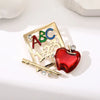 Abc School Brooch Pin Women Jewelry Badge For Student and Teacher - Image 6