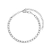 Punk Iced Out 14MM Cuban Anklet Bracelet For Women 2 Row Clustered Rhinestone Prong Miami Cuban Ankle Chain Barefoot Jewelry - Image 7