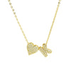 Gold Color Tiny Heart Dainty Zircon Initial Necklace Customizable Letter Name Choker Pendant for Women Birthday Party Jewelry Gi - Image 9