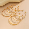 Twist-Texture Bangle Bracelet Set in Gold-Tone and Silver-Tone Styles - Image 13