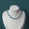 Color Shiny Glass Crystal Inlaid Short Necklace Ladies Party Simple Ball Charms Crystal Lock Bone Chain Jewelry - Image 9