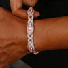 Iced Out Colorful Eye Infinity Link Bracelet for Men Rose Gold Color Cubic Zirconia Cuban Chain Hip Hop Jewelry - Image 4