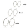 Twisted Hoop Earrings in Gold-Tone or Silver-Tone - Image 9