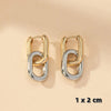 Stainless Steel Gold Color Geometric Square Hoop Earrings for Women Huggie Punk Hip-Hop Metal Round Circle Party Jewelry - Image 8