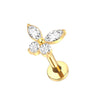 1/5PCS Titanium 16G Mini Butterfly CZ Labret Tragus Cartilage Conch Earring Helix Stud Medusa Piercings Body Jewelry for Women - Image 8