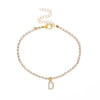 Creative Initial Letter Alphabet Pendant Rhinestone Shiny Beach Anklet Chain Foot Jewelry Ankle Bracelets for Women Boho - Image 14