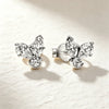 Silver and Compact Star Moon Heart-Shaped Snowflake Zircon Earrings for Women Minimalist Engagement Party Jewelry - Image 16