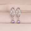 French Style Round Water-Drop Earrings for Women Stainless Steel Dangle Pendant Earrings Wedding Couple Ear Jewelry - Image 7