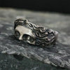 Rings For Men Creative Venus Mask Ring, Retro Thai Silver Relief With Adjustable Opening Ring Confessing Gift - Image 3