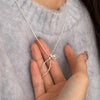 Silver Necklace Black Ball Simple Pendant Punk Geometric for Women Girl Jewelry Gift - Image 6