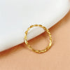 2mm Minimalist Stainless Steel Knuckle Rope Twist Chain Ring for Women Girls Gold Plated Braided Ring Jewelry - Image 5