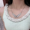 Angel Wing Pendant Necklace Y2K Sparkling Wing Collarbone Chain Elegant Jewelry Accessory for Women Wedding Party Choker - Image 8