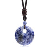 Bohemian Style Stone Hole Bead Round Penda Necklace Tiger Eye Rose Quartz Amethyst Necklacent Jewelry Men and Women - Image 20